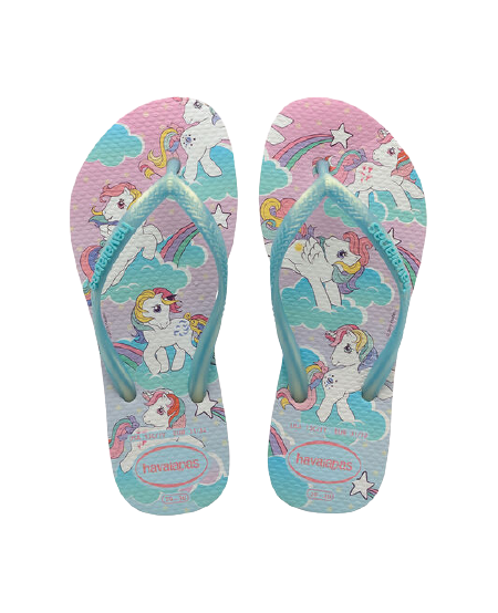HAVAIANAS - FLIP FLOP KIDS - HAVAIANAS KIDS SLIM MY LITTLE PONY - WHITE - ShopbCODE
