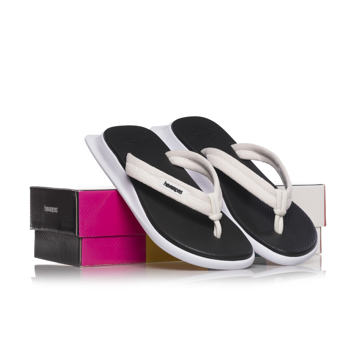 HAVAIANAS TRADI ZORI - BLACK/WHITE