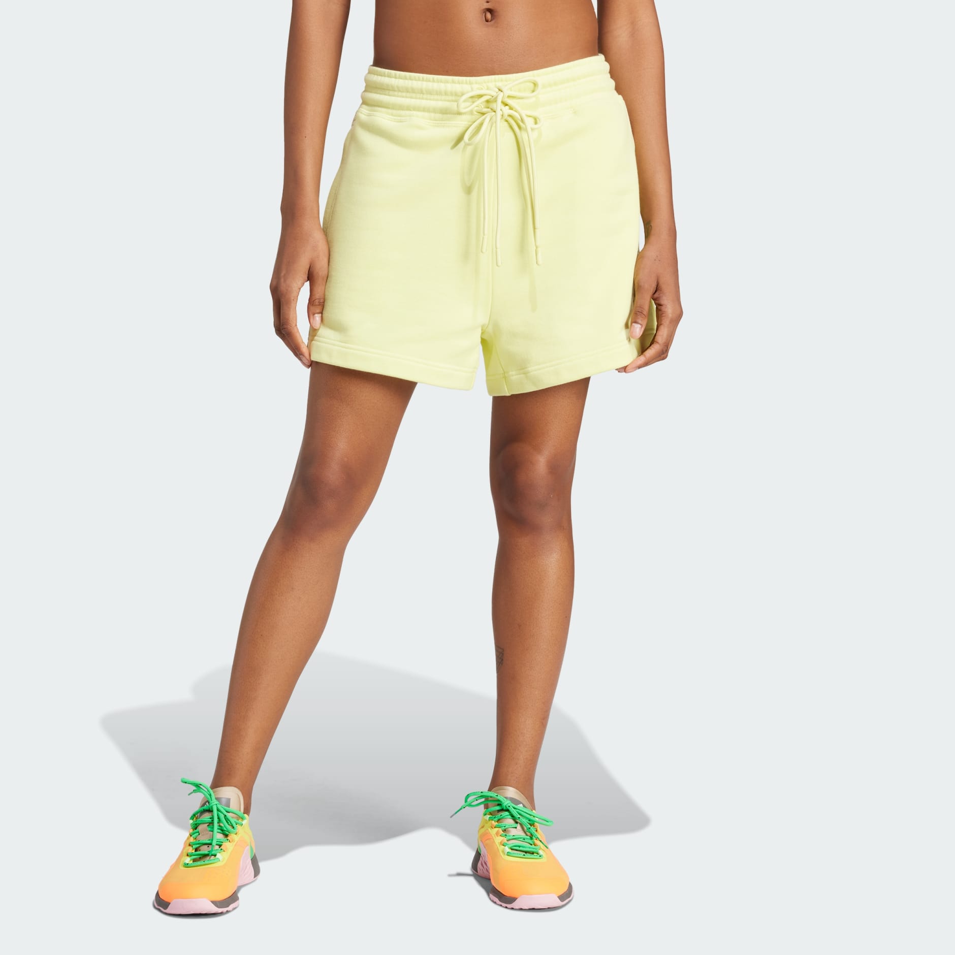 ADIDAS BY STELLA MCCARTNEY TERRY SHORTS Blush Yellow – bCODE