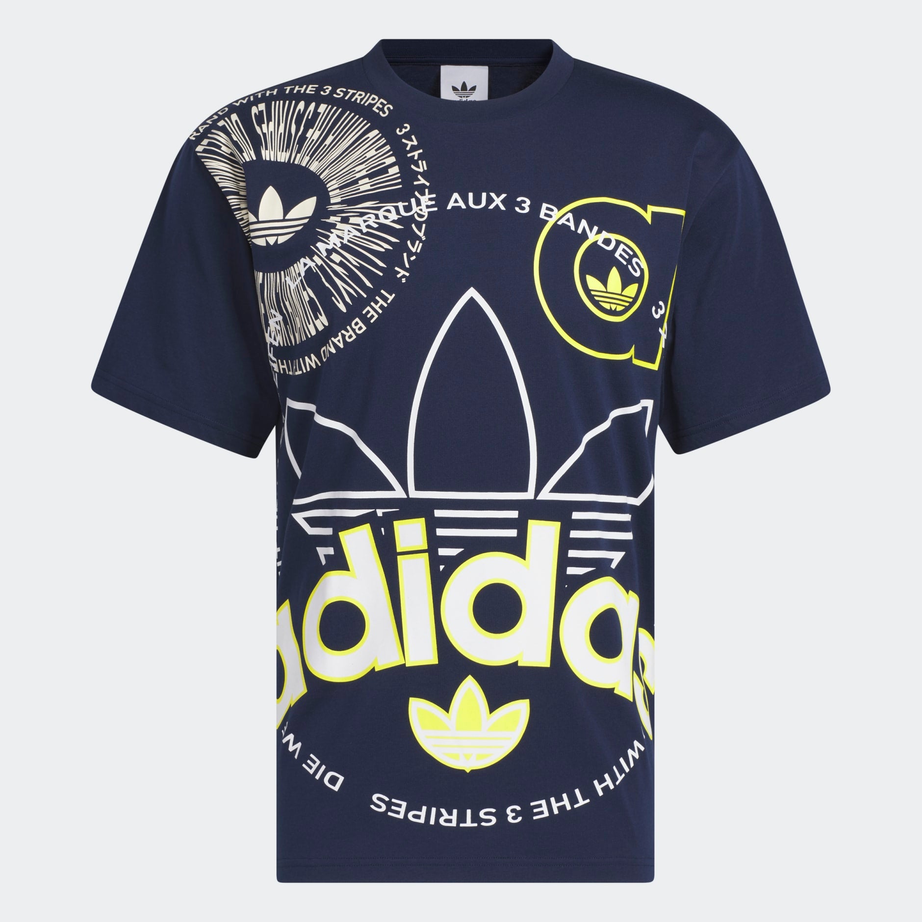 adidas multi logo tee