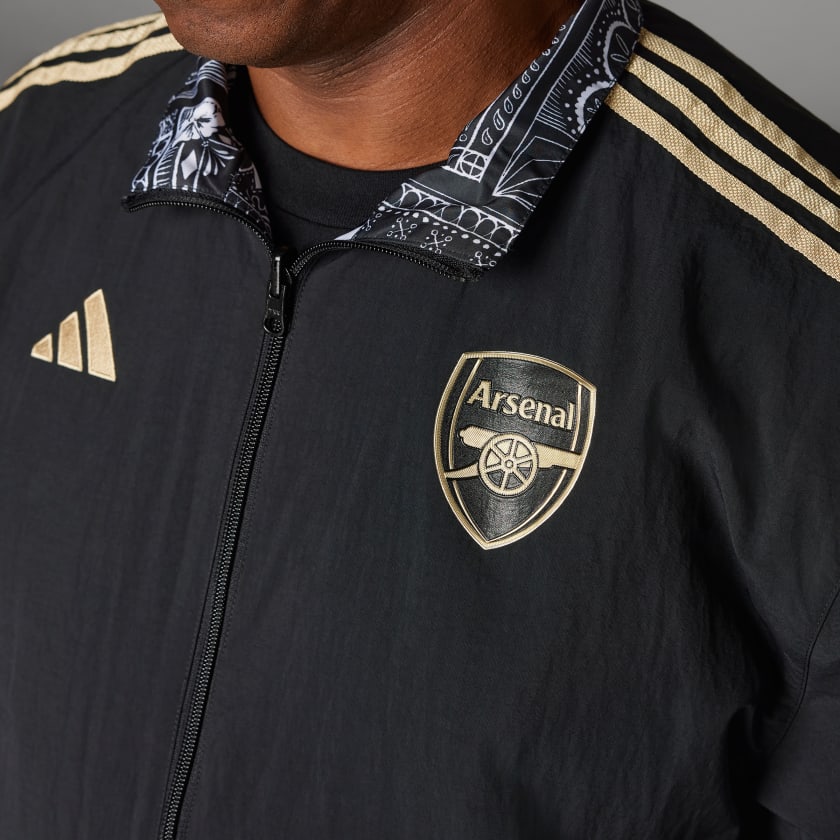 ADIDAS ARSENAL IAN WRIGHT ANTHEM JACKET - BLACK – bCODE